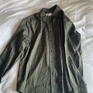 Everlane Green Button Down Top